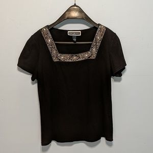 Karen Scott - Black womens Blouse
